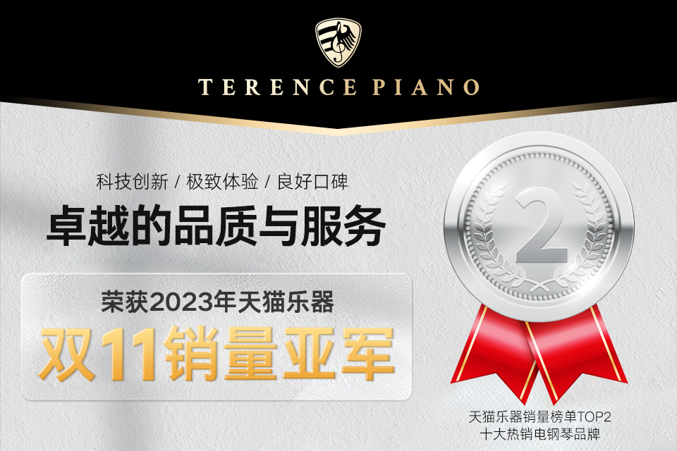 恭喜TERENCE榮獲2023年天貓樂(lè)器雙11銷(xiāo)量亞軍！